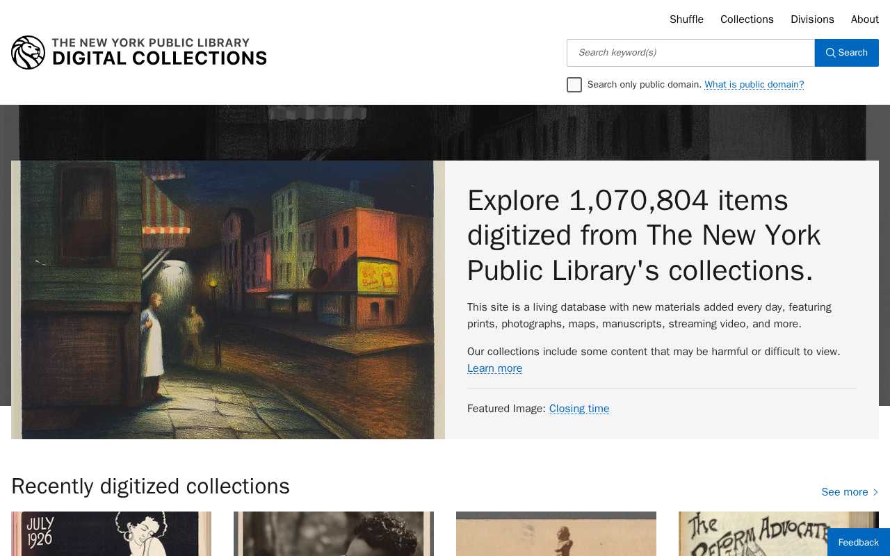 screenshot-NYPL Digital Collections