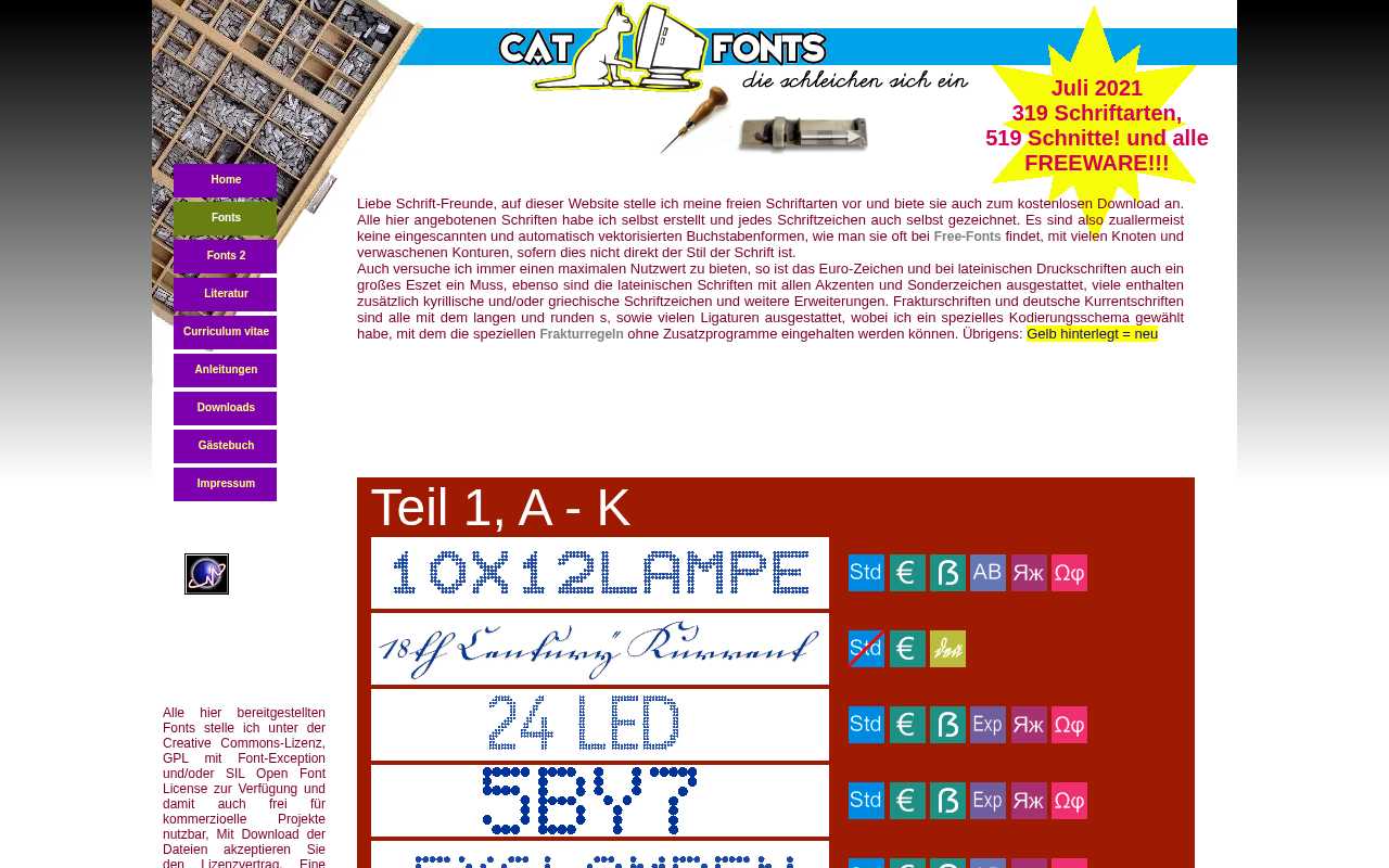 screenshot-Meine Fonts