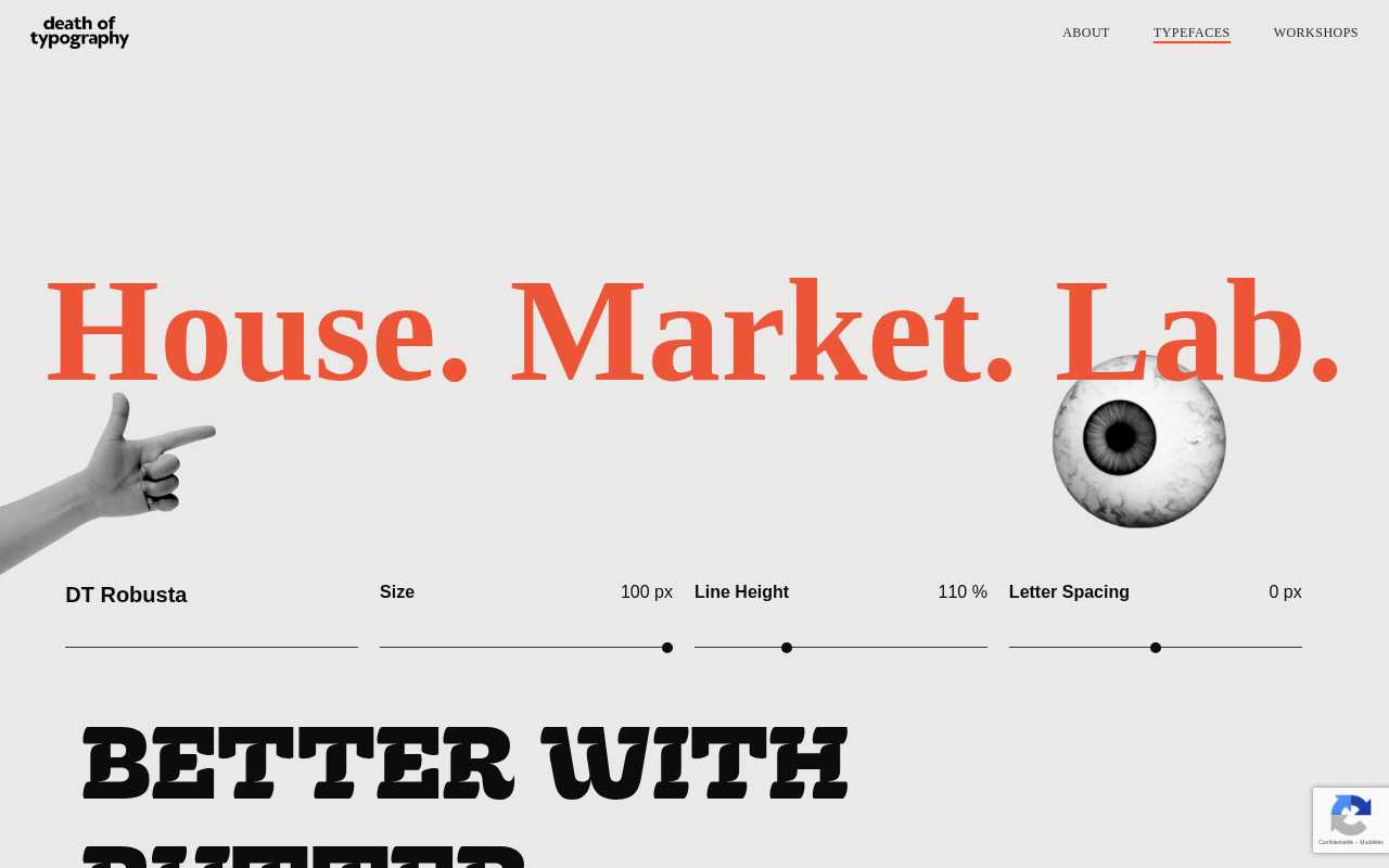 screenshot-Typefaces – Death of Typography