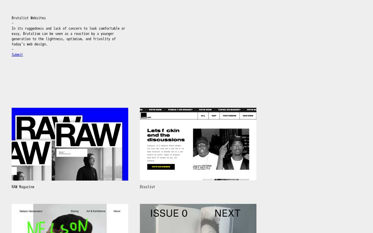 screenshot-Brutalist Websites
